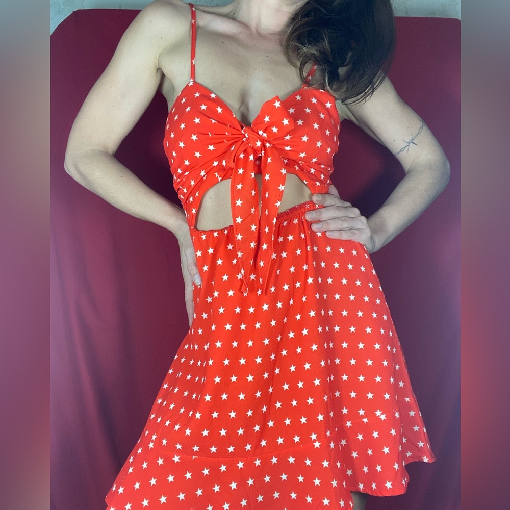 Red cute dress
